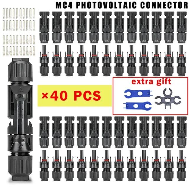 400/200/100/40/20/10 Pcs 1000V 30A Solar Connector Kit Connectors for Solor Panel