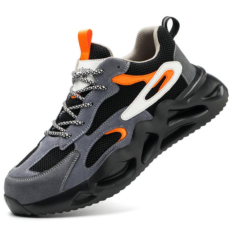 Meikeduo Steel Toe Mesh Safety Work Shoes - Lightweight, Breathable, Anti-Smash, Anti-Pierce