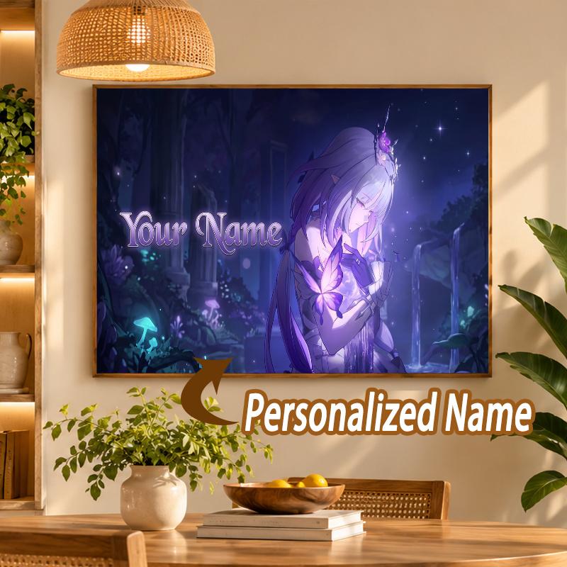Custom Name Honkai_ Star Rail 5D Diamond Painting Personalized Full Drill Diamond Art Kit Gift