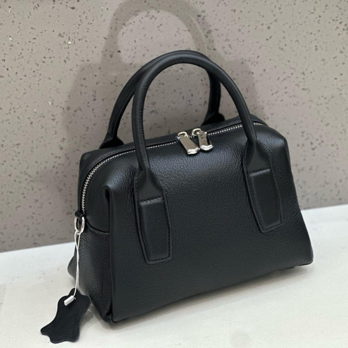 

Женская сумка через плечо Boston из мягкой коровьей кожи - Повседневная, сумка из кожи с мятой фактурой 22 x 15 x 10 cm