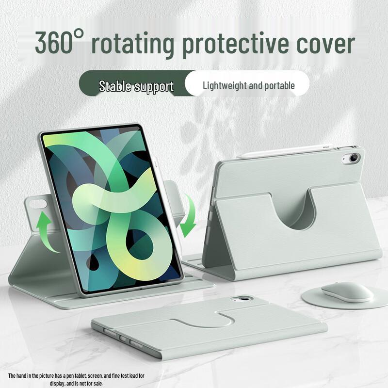 QBOSS 720-Degree Rotating Slim Protective Case for Apple iPad iPad 9/8/7th Gen (10.2 inch)
