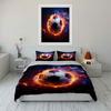 "Fiery Soccer Ball Bedding Set" Bedding Duvet Cover Set Duvet Cover Pillowcases (1 * Duvet Cover 2 * Pillowcases, without duvet insert)