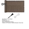 5x0.9M Balcony Privacy Screen Fence Cover UV Protection Weather-Resistant Apartments Railing Screen Heavy Duty Wind Block Sun Shade Net