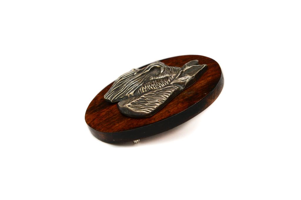 Schnauzer II - Dog show brooch, starter number clip, dog pin by Art-Dog