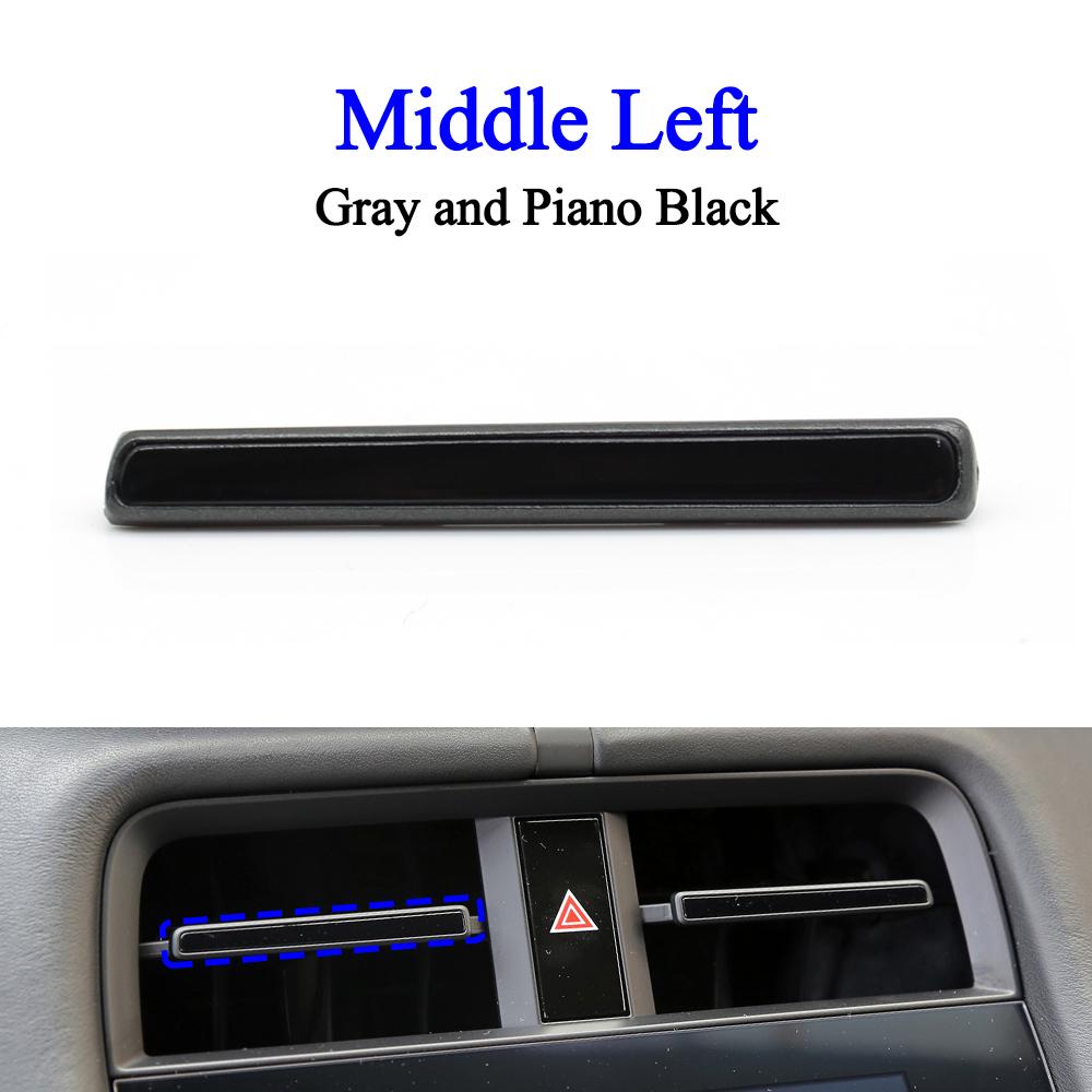 Car Accessories Front Air Ventilation Left Right Middle AC Air Vent Grille Outlet Trim Strip For Porsche Taycan 9J1 -2024 Gray Middle L