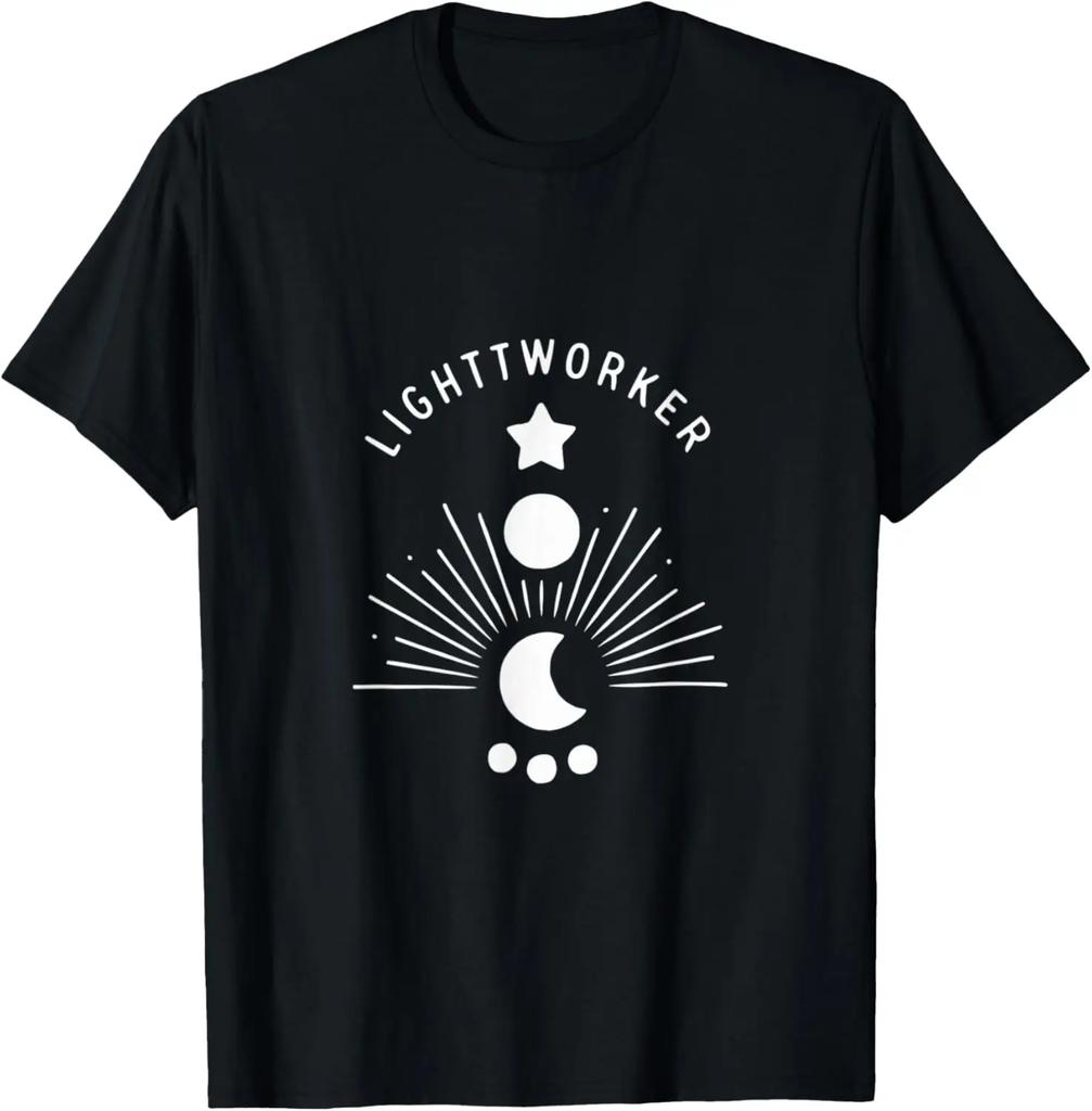 Lightworker Reiki Energy Healing New Age Meditate Yoga TShirt Graphic T Shirts Vintage Clothes Tops Camisas Streetwear