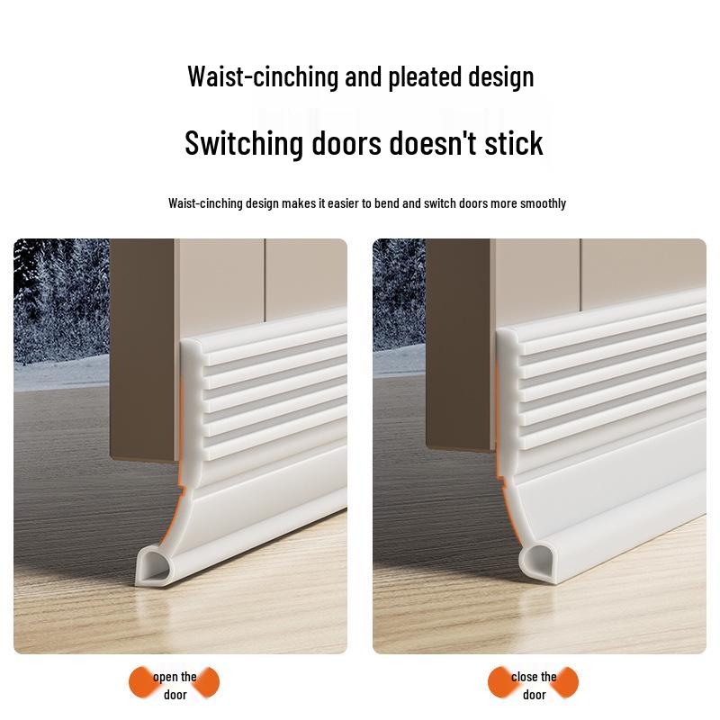 Self-Adhesive Door Bottom Seal: Soundproof, Windproof, Waterproof, Cockroach-Proof, and Anti-Theft Barrier