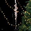 Transparent Acrylic Crystal Ornament Lightweight Sequin Hanging Pendant Christmas Tree Ornament  For Centerpiece Holiday