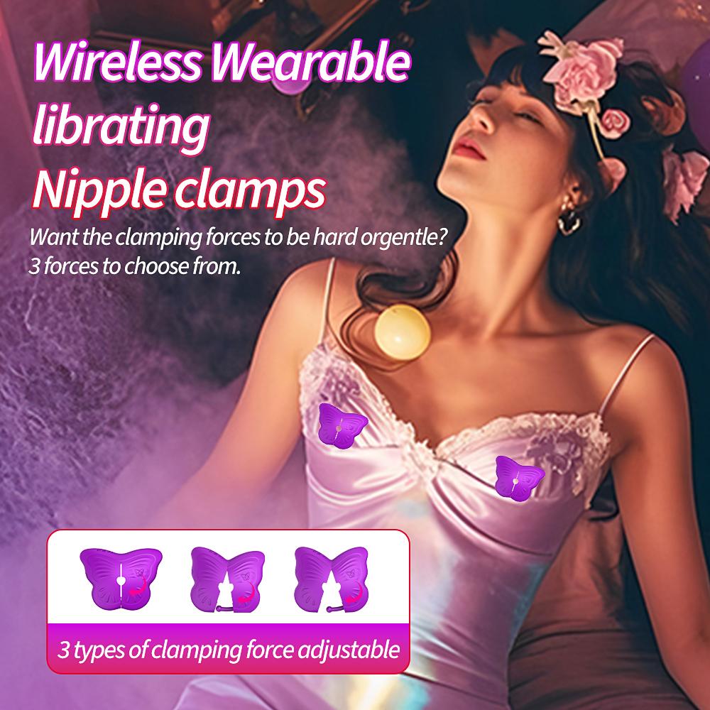 Nipple Clamps BDSM Toys Female Sex Toys 1 Pair Adult Toys for Women Silicone Nipple Vibrator Adjustable Couples Sex Toy Sex Game