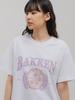 BAKKEN [Women'S] Flower Emblem Short Sleeve T-Shirt Bk3994_White