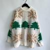 Women's Fashion Fall And Winter Christmas Loose Round Neck Pullover Knitted Sweater