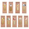 Stationery Japanese Animals Cartoon Reading Bookmark Metal Bookmark Kittens Book Mark Cat Bookmark