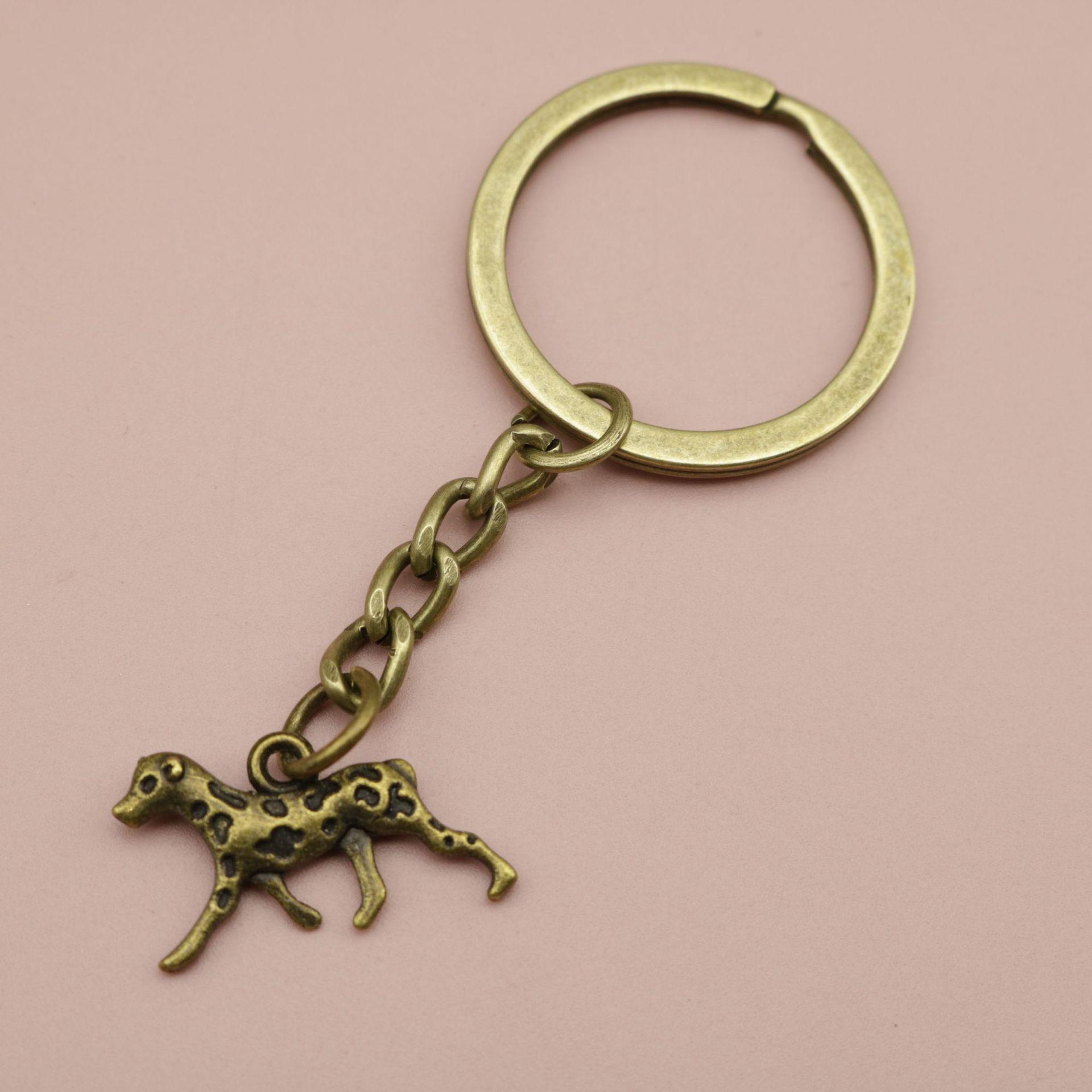 XHIN Simple Dog Keychain Pendant бронзовый
