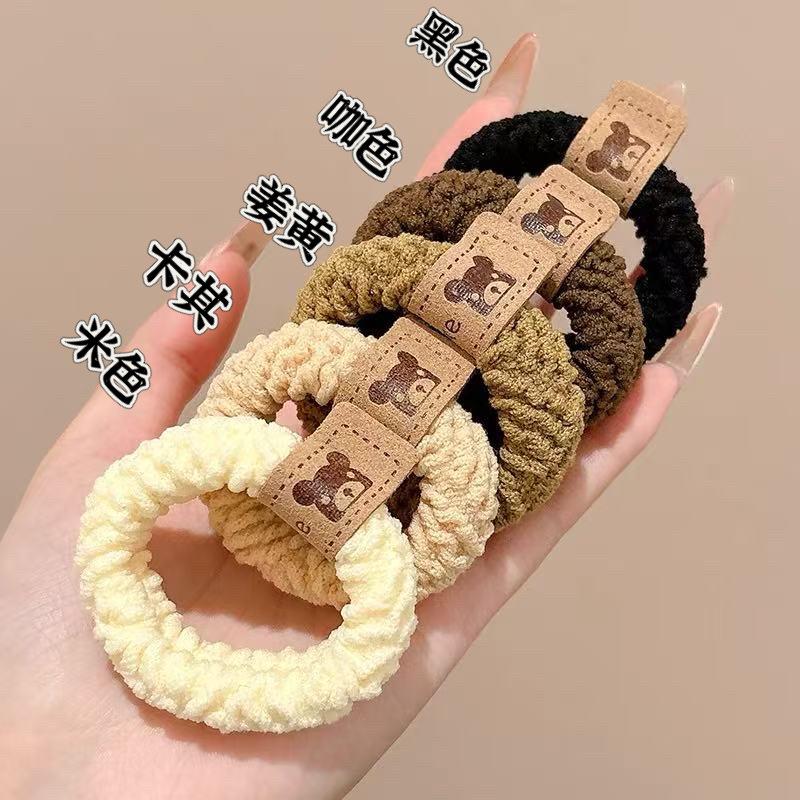 Simple Durable High-Elastic Hair Tie - New 2025 Leather-Covered Hair Accessory