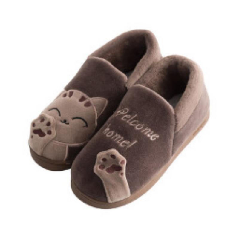 Grube, antypoślizgowe i ciepłe bawełniane buty do użytku domowego, kapcie wewnętrzne