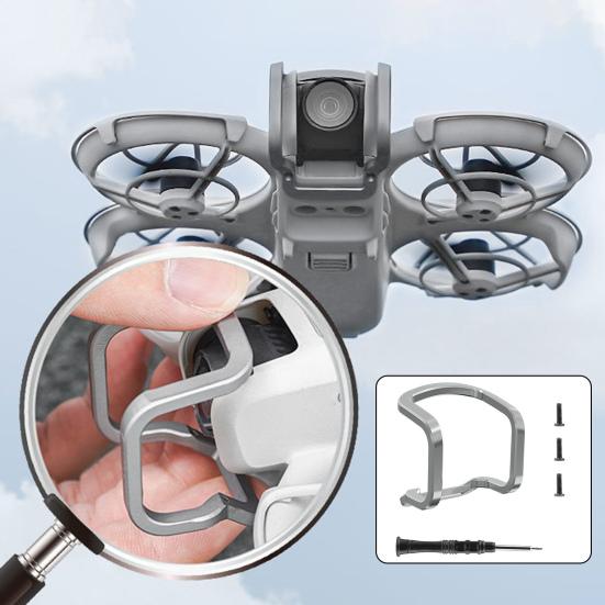 

Захист об’єктива камери дрона для бампера для DJI NEO Shield Захисна кришка проти подряпин Захисна кришка бампера Захисна планка для захисту від зіткнення срібний