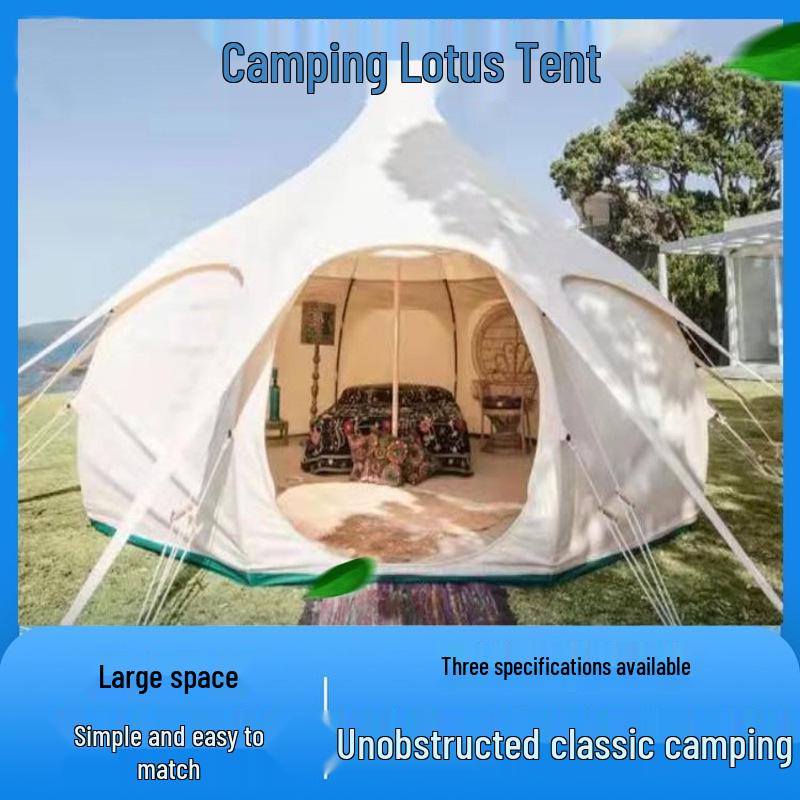 Waterproof Starry Sky Pumpkin Tent – Outdoor Camping & Sun Protection 4m Diameter