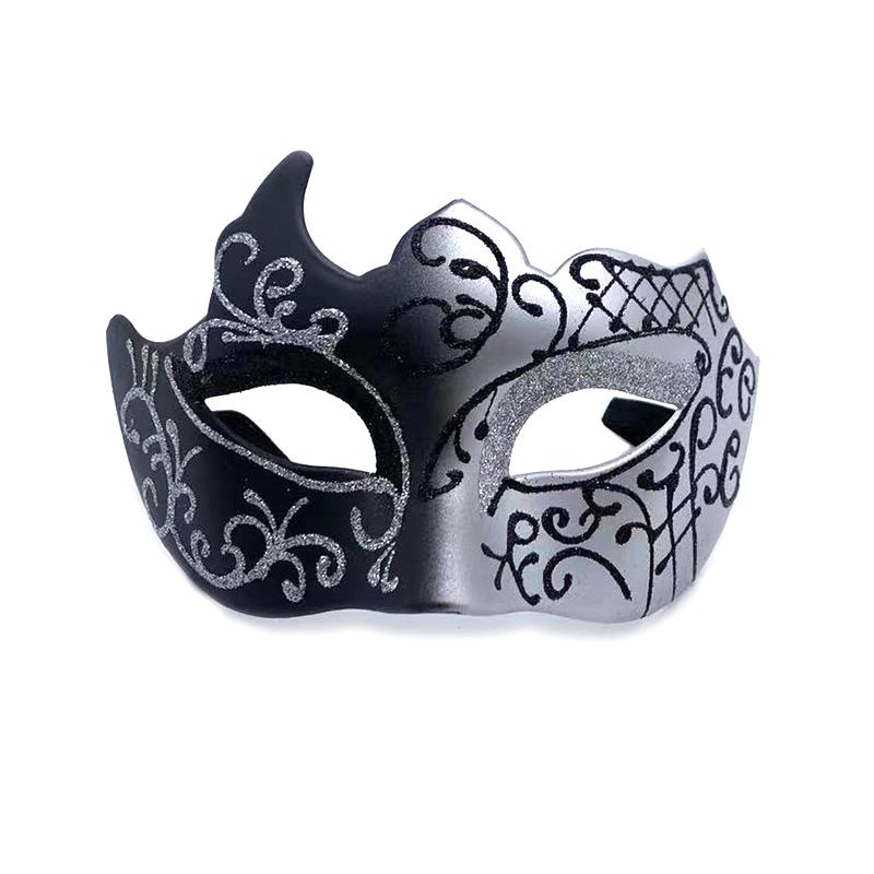Retro Painted Half Face Masquerade Mask For Women And Men Venice Mask Halloween Costume Accessories Cosplay Party Props