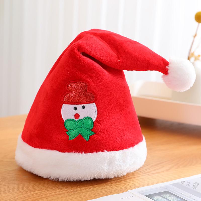 

Children s Santa Claus Hat with Luminous Doll for Christmas Costume and Prank Performance. Classic