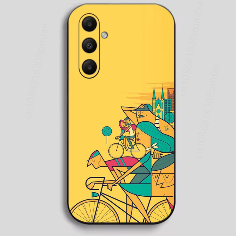 Bike Tour de France Phone Case For Samsung Galaxy A13,21s,22,31,32,40,52,71,A91 Soft Black Shell