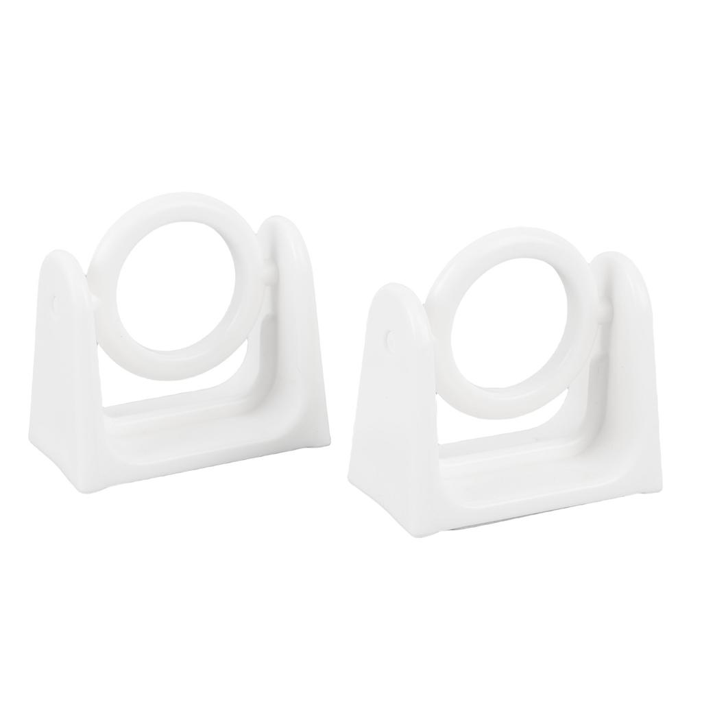 10Pcs Curtain Rod Bracket Rotatable Self Adhesive Curtain Pole Holder for Bathroom Bedroom Kitchen