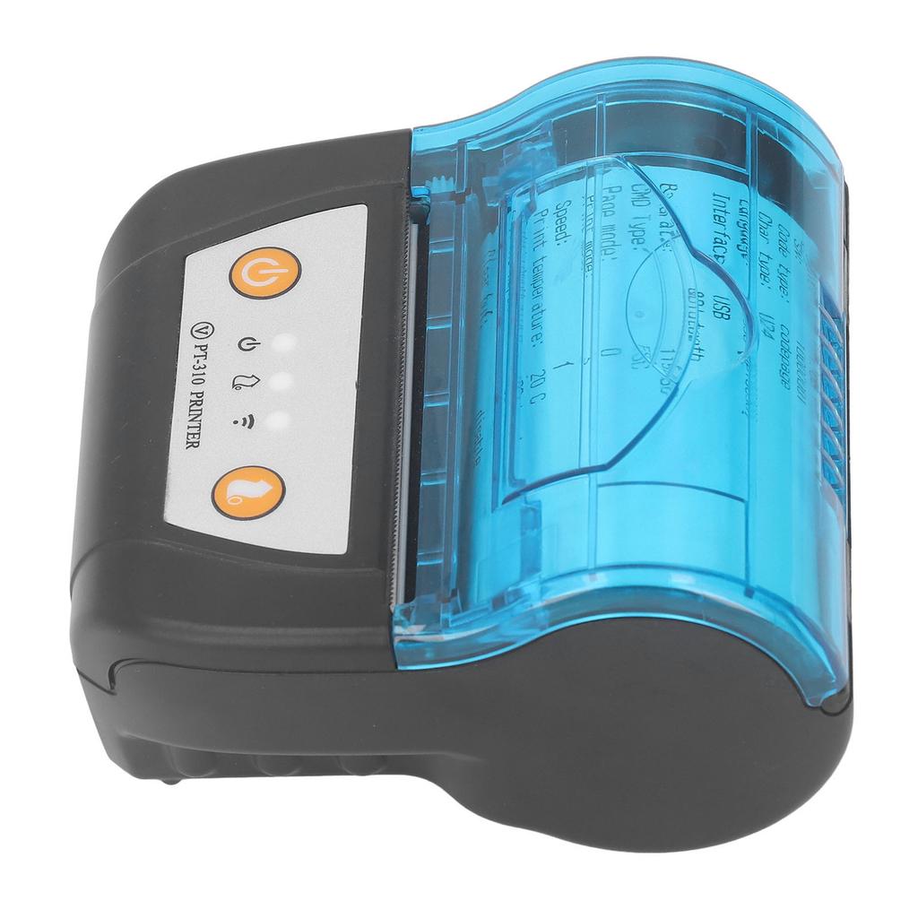 80mm Bluetooth Receipt Printer Portable Label Printer Wireless Thermal Printing Machine Built In Battery