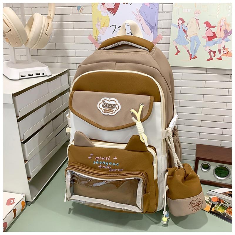 The New High-value Schoolbag, the College Style Is Fresh, Sweet and Transparent, and the Lightweight Backpack for Junior High School Students