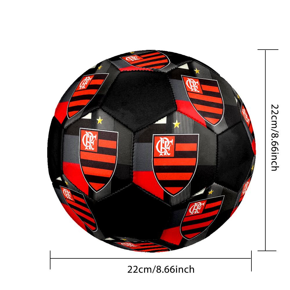 CR Flamengo Indoor Soccer Ball Colorful Machine Stitched PVC Size 5 Team Training Competition Ready Durable High-Bounce Cool Sports Gift
