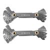 2pcs Metric 60 Degree Thread Pitch Gauge Thread Cutting Gauge  For Screw Measurement