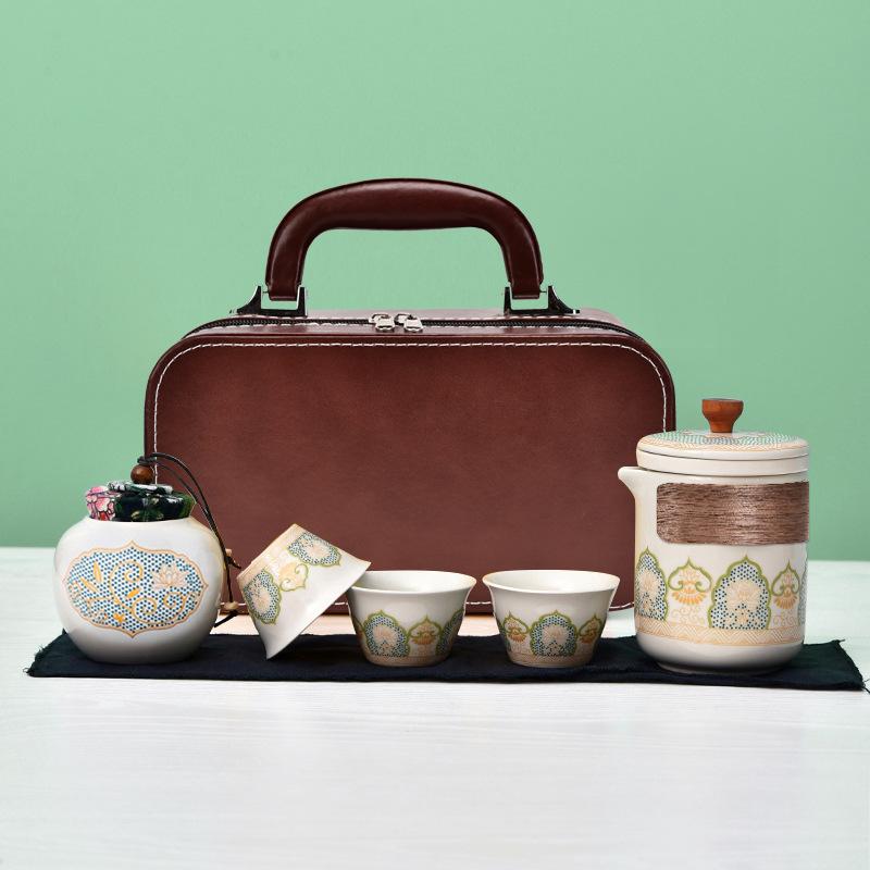 Creative Travel Tea Set Retro Express Cup Outdoor Portable Office Gift Gift