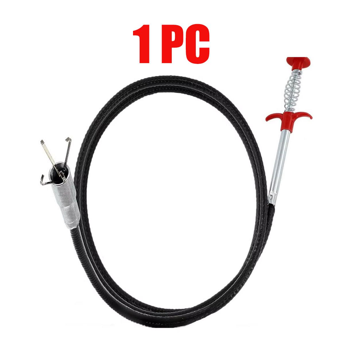 

Четырехзахватный дренажный змей Блокиратор слива Очиститель Четырехзахватный чистящий инструмент Туалет Канализация Бытовой блокиратор Очиститель слива Гибкий захват