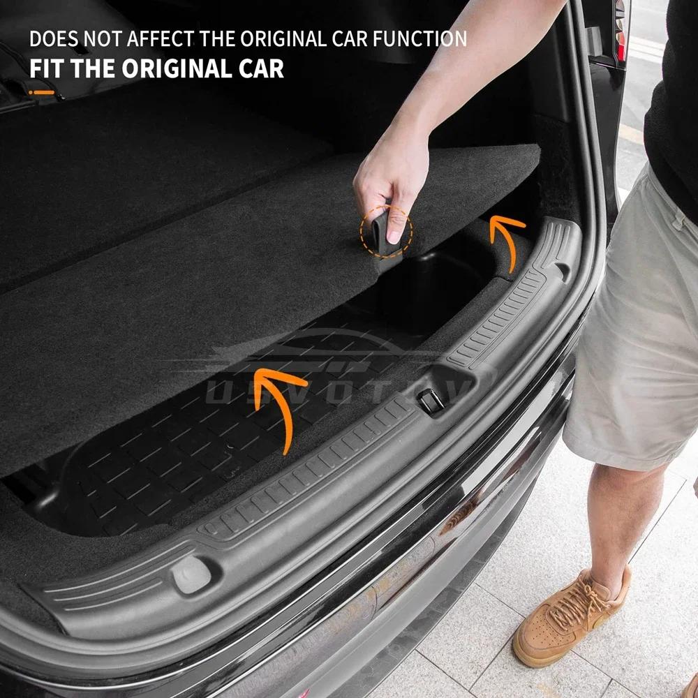 Pad Accessories Trunk Protector Guard For Tesla Model Y Anti-Scratch Mat Rear Cargo Threshold Sill Cover Bumper ABS