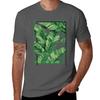 Tropical Banana Leaves TShirt Korean Fashion Plus Size Tops Mens Workout Shirts
