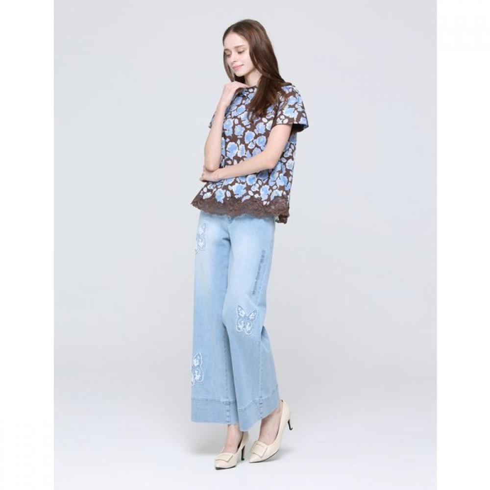 Son Jung Wan Ribbon Brooch Flower Blouse Zbl6262131