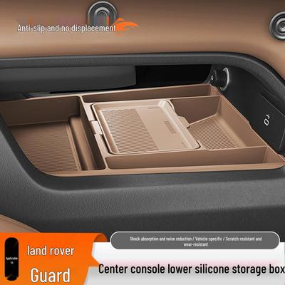 Silicone Storage Pad for 26 Land Rover Defender Models - Central Control Lower Layer Protection