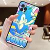 Game Sonic Movie Anime Phone Case For Iphone 17 16 15 14 13 12 11 Pro Max Plus Black Shell Cover Case