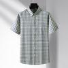 Men's Plus Size Plaid Short Sleeve Shirt