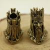 Skeleton King Brass Knife Beads EDC DIY Paracord Woven Bracelet Lanyard Pendants Head Sculpture Outdoor Tool Hangings