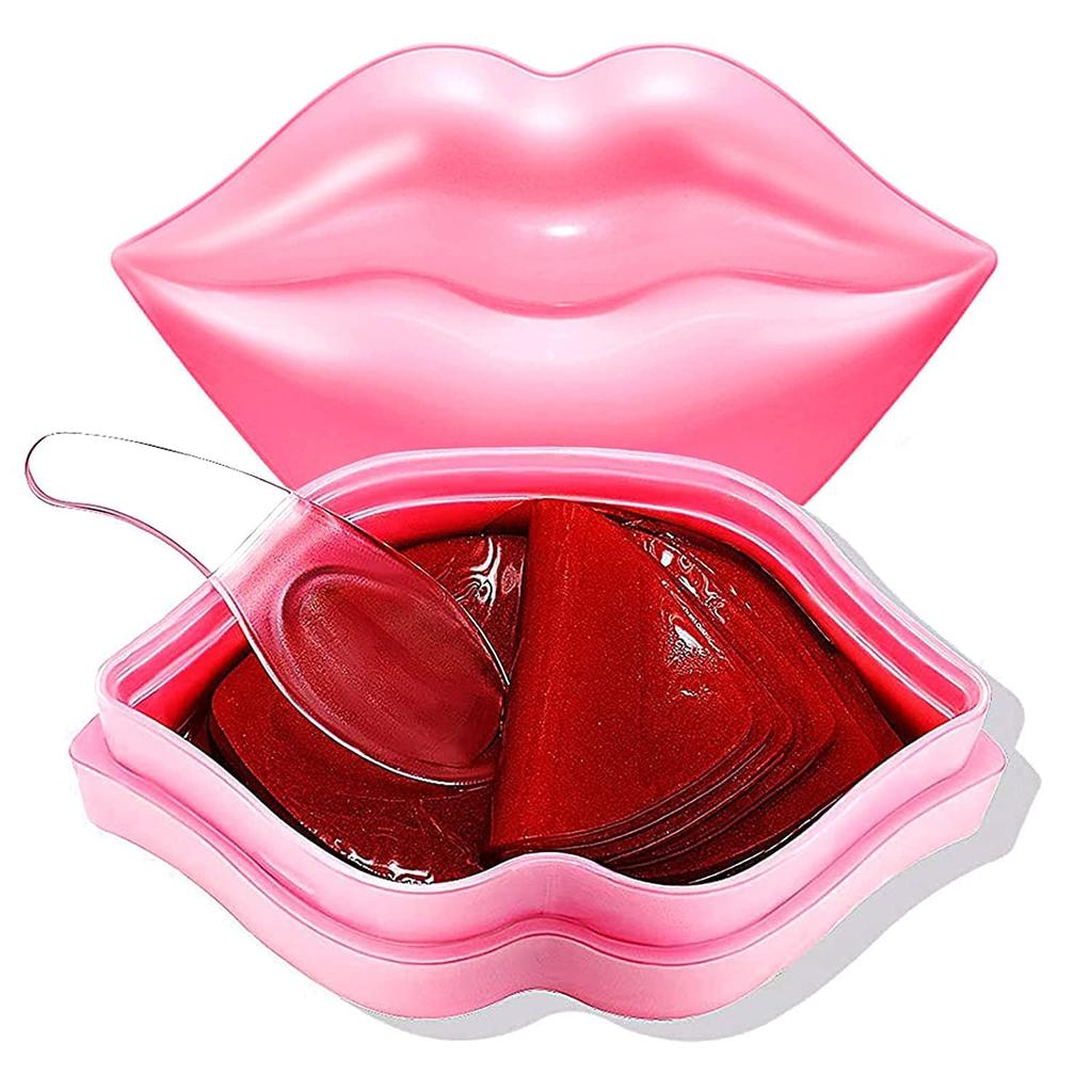 DÍA 20 Piezas Mascarilla Hidratante para Labios, Mascarilla Nocturna para Labios Reduce las Líneas de los Labios y Restaura la Humedad, Mascarilla para Labios Nutre Eficazmente la Piel de los Labios, Tratamiento de Gel L