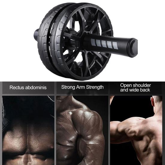 Men Abdominal Wheel Tire Shape Non-slip Great Load Bearing Comfortable Grip Rotary Abdomen Training Strengthen Muscle Fitness Gym