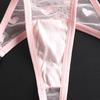 Plus Size Low Waist Mesh Thong with Letter Detail