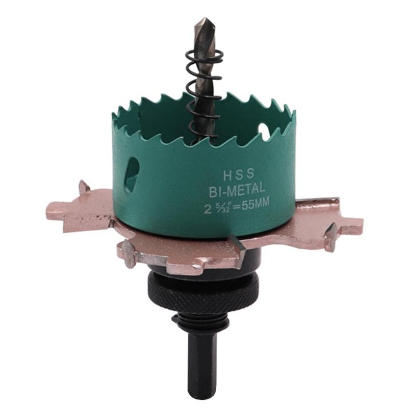 Hole Saw Cutter H.S.S Drill Bit Woodworking Hole Cutter with High Precision Cutting Teeth for Downlight Gypsum Board