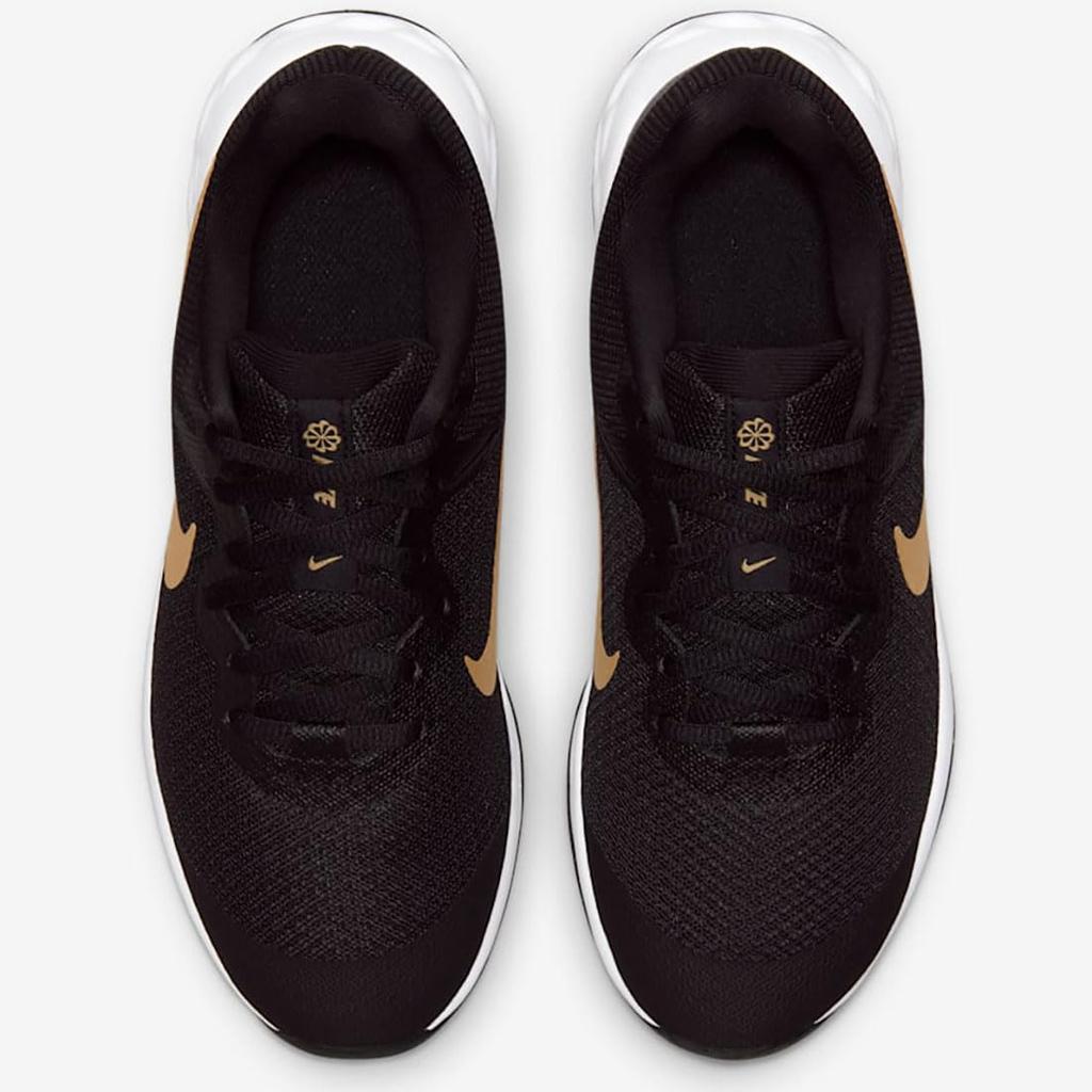 Nike Revolution 6 J Revolution 6 Gold Size Black/White/Metallic DD1096-002 23.0cm