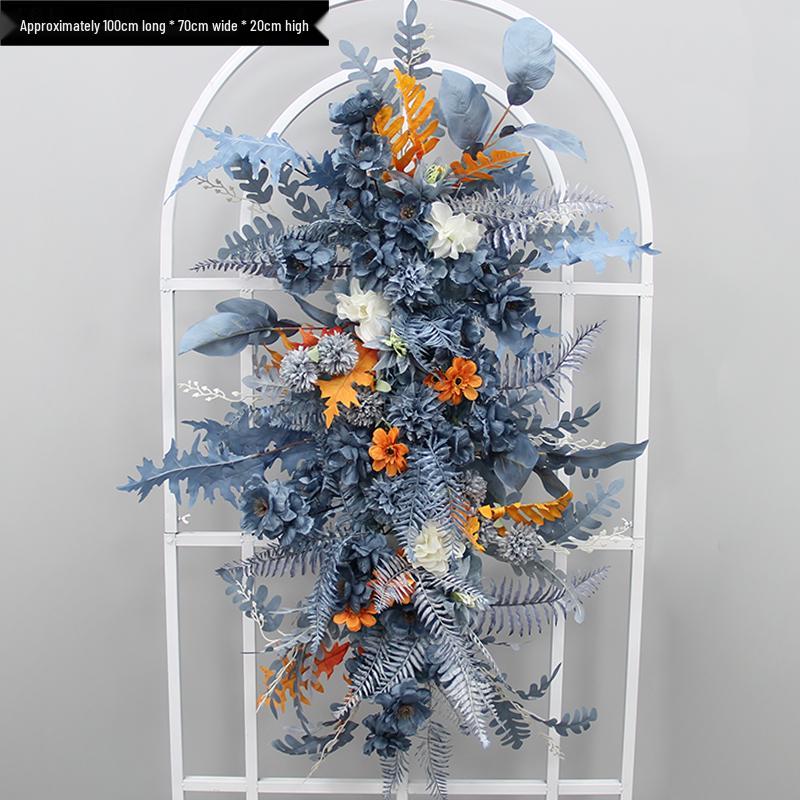 Blumen Kunstseide Blumenstreifen Set: Lange Hängegang-Anordnung & Hochzeitsaal-Dekor