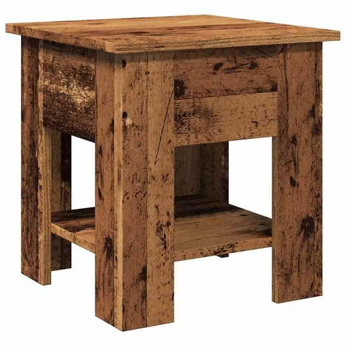 VidaXL Coffee Table Old Wood 40x40x42 Cm Engineered Wood, Side Table, Living Room Table, Side Table, End Table 856798