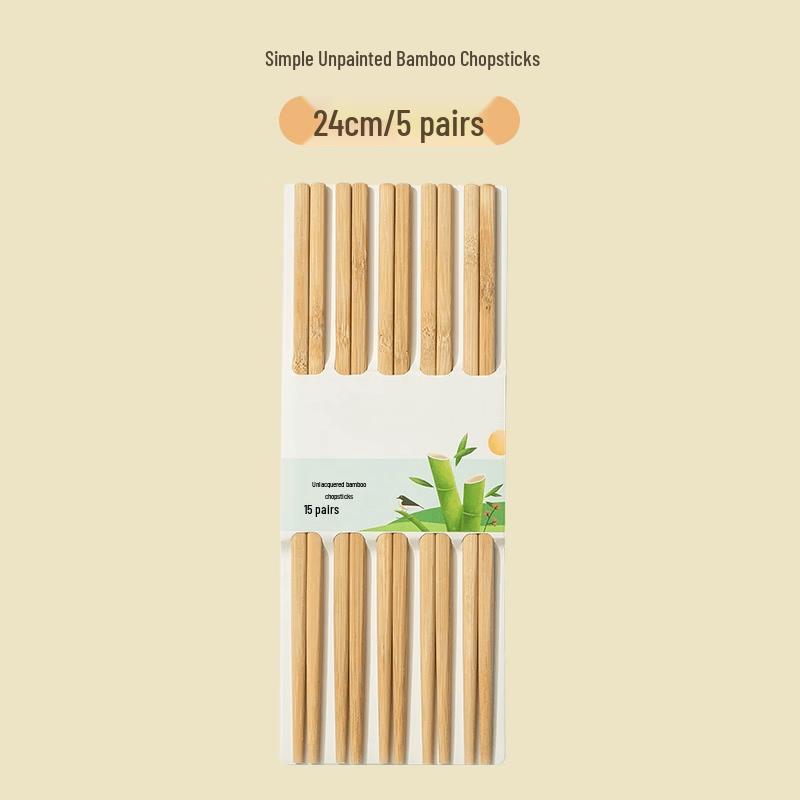 Aishangla Lacquer-Free Wax-Free Bamboo Chopsticks