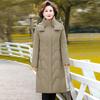 Women's Down Jacket Mid Length Winter Thickened Warm Jacket for Middle-aged and Elderly People
