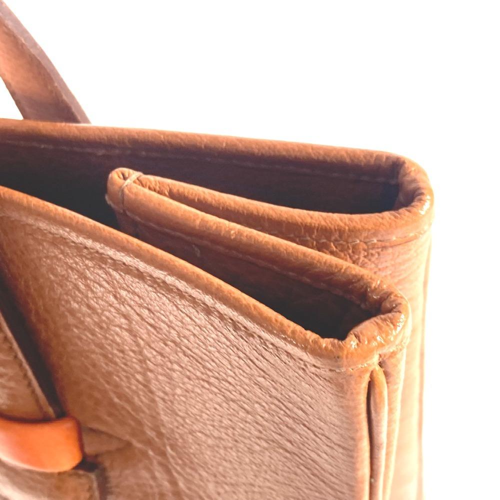 HERMES gallop Shoulder Bag, Vertical, Shoulder Bag Tote Bag Leather Gold Brown