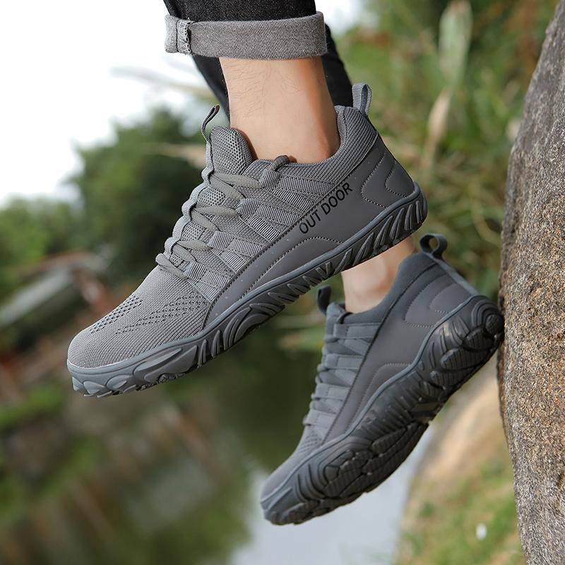Men's Barefoot Hiking Sneakers Anti-slip Outdoor Casual Sports Shoes Male Climbing Trekking Shoes Breathable Mesh Trainers