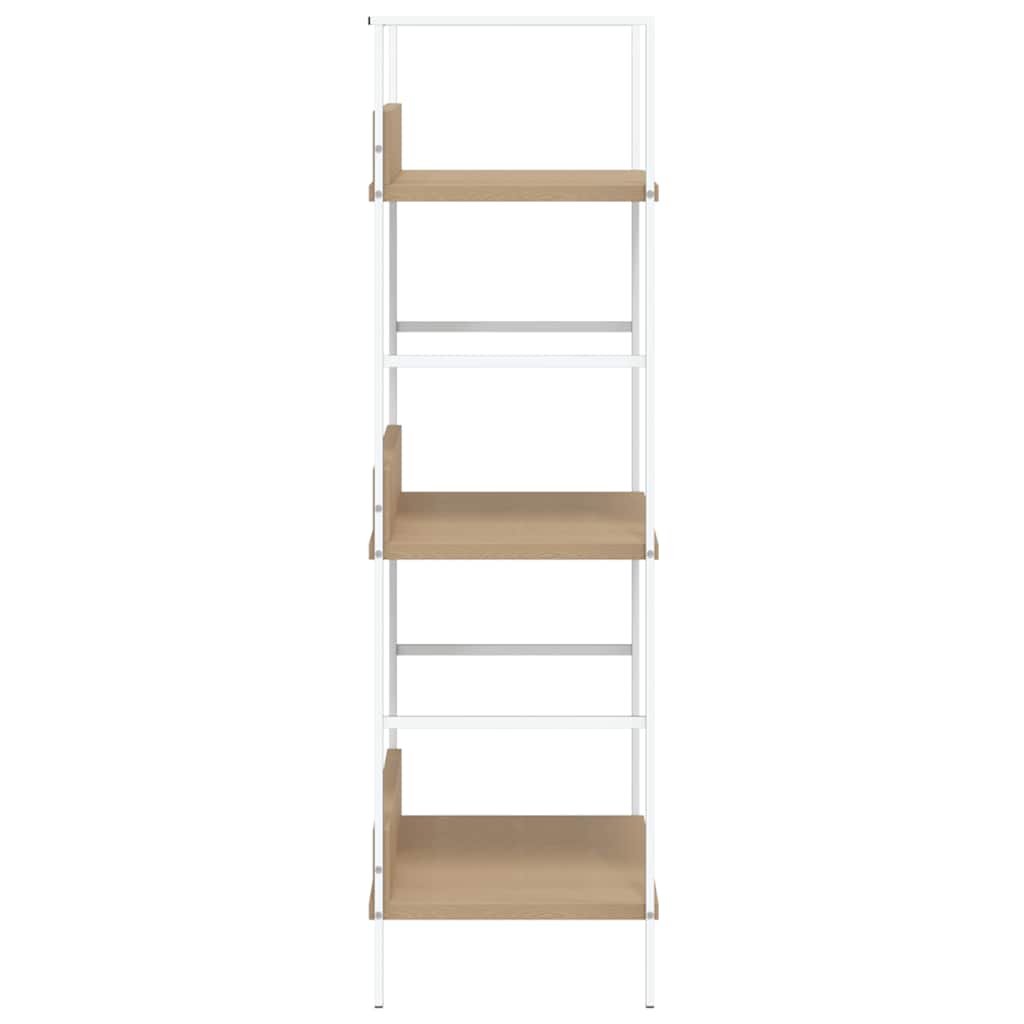 Bookshelf with 3 Shelves Oak Finish 60 * 27.6 * 90.5 cm Engineered Wood